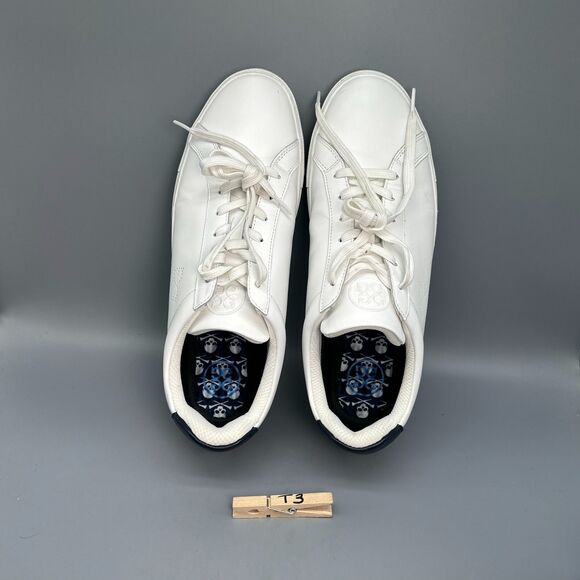 G/Fore Circle G Disruptor Men's 11.5 White Leather Lace-Up Low Top Golf Shoes - Picture 11 of 11